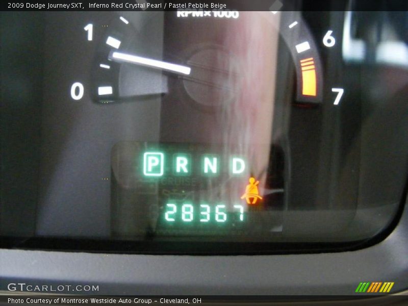 Inferno Red Crystal Pearl / Pastel Pebble Beige 2009 Dodge Journey SXT