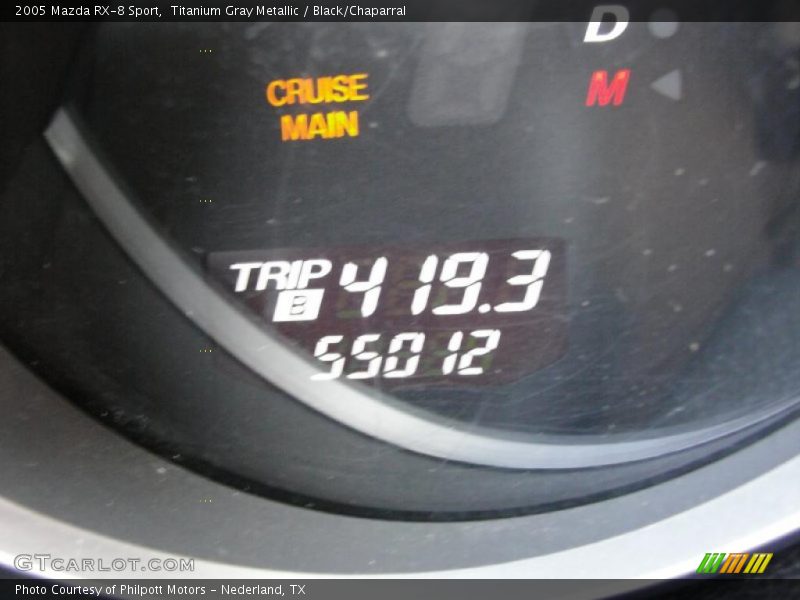 Titanium Gray Metallic / Black/Chaparral 2005 Mazda RX-8 Sport