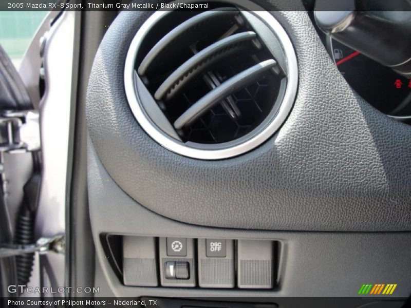 Titanium Gray Metallic / Black/Chaparral 2005 Mazda RX-8 Sport