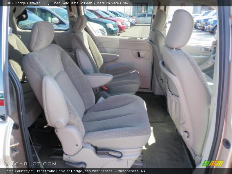 Linen Gold Metallic Pearl / Medium Slate Gray 2007 Dodge Caravan SXT