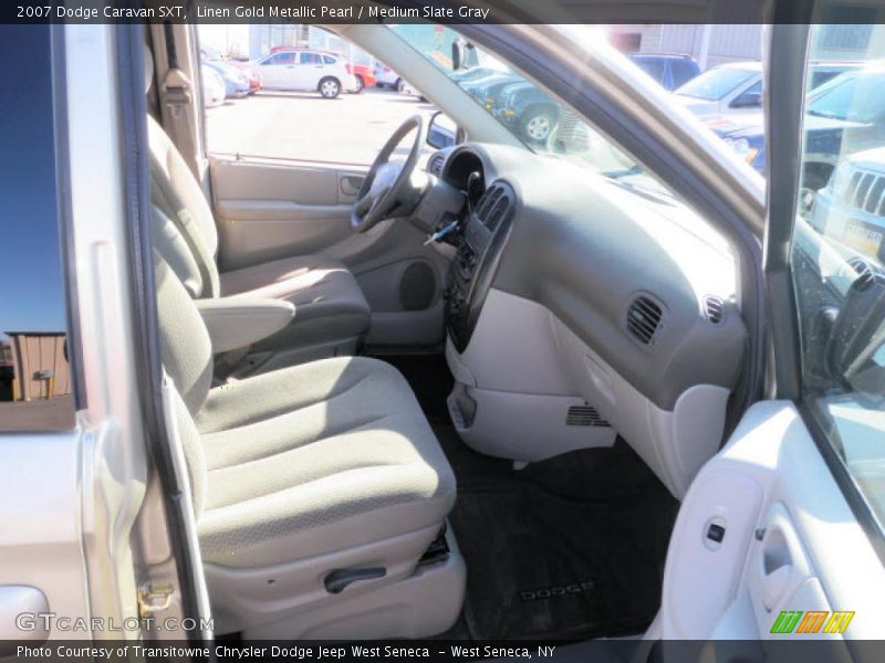 Linen Gold Metallic Pearl / Medium Slate Gray 2007 Dodge Caravan SXT