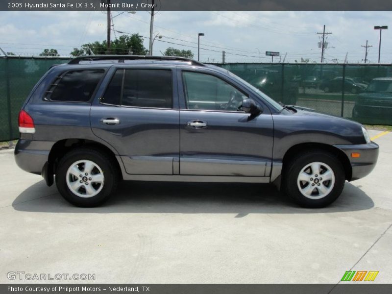 Moonlit Blue / Gray 2005 Hyundai Santa Fe LX 3.5
