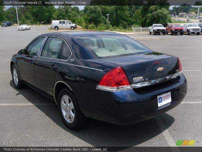 Imperial Blue Metallic / Gray 2008 Chevrolet Impala LT