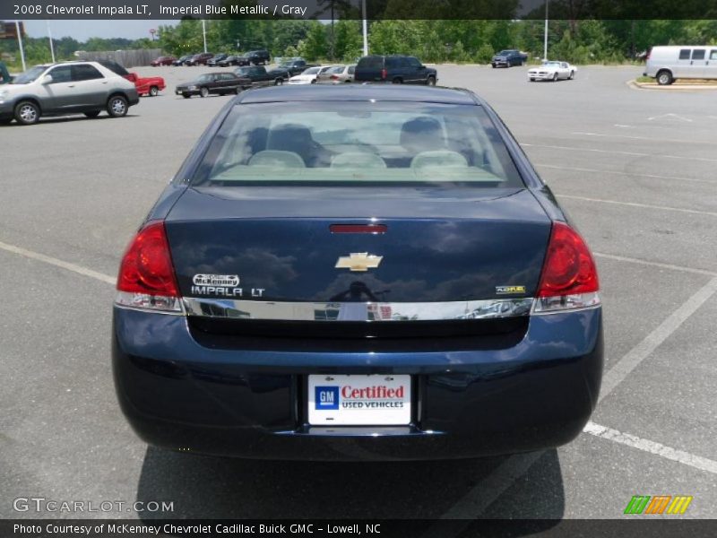 Imperial Blue Metallic / Gray 2008 Chevrolet Impala LT