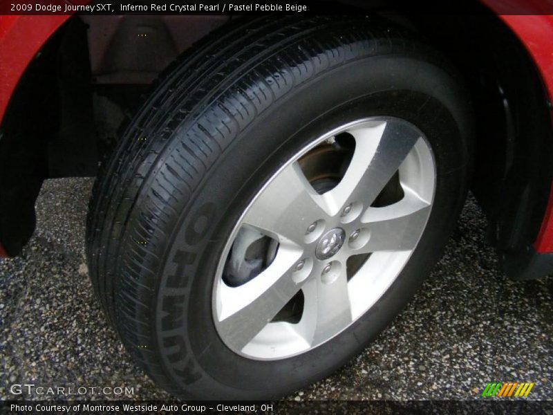 Inferno Red Crystal Pearl / Pastel Pebble Beige 2009 Dodge Journey SXT