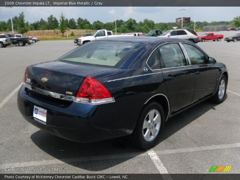 Imperial Blue Metallic / Gray 2008 Chevrolet Impala LT