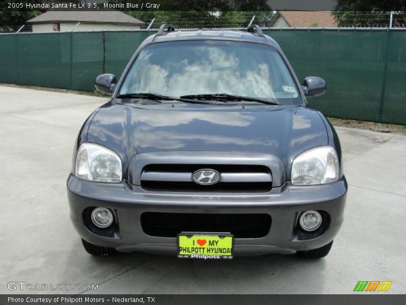 Moonlit Blue / Gray 2005 Hyundai Santa Fe LX 3.5