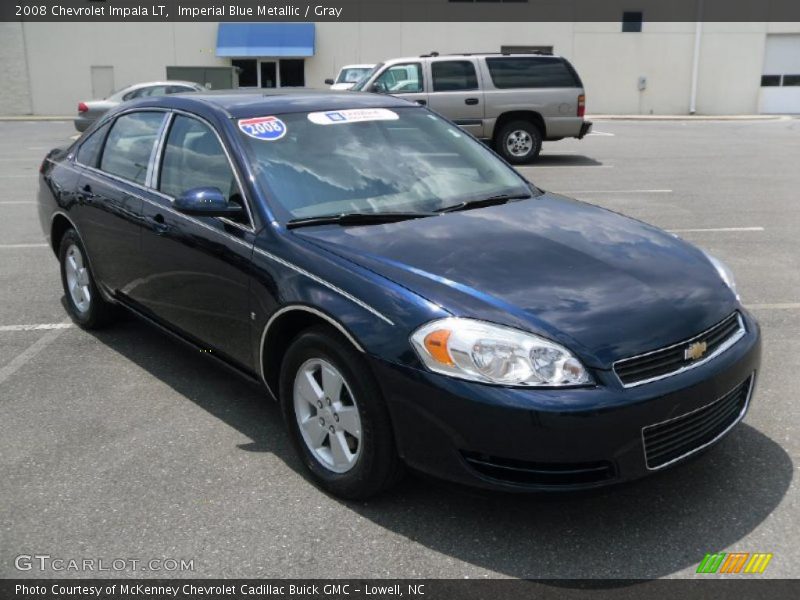 Imperial Blue Metallic / Gray 2008 Chevrolet Impala LT