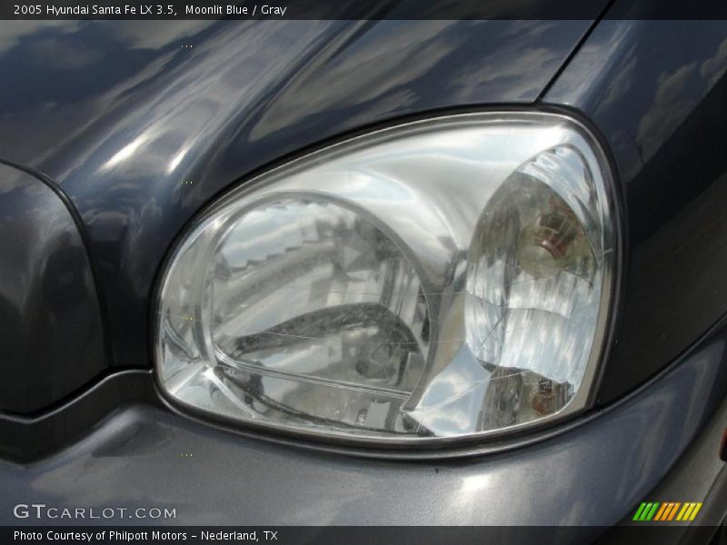 Moonlit Blue / Gray 2005 Hyundai Santa Fe LX 3.5