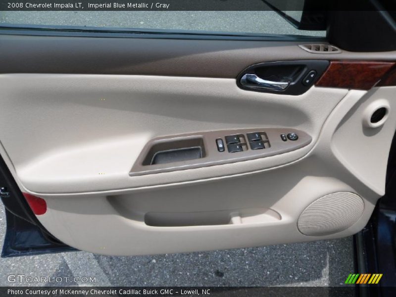 Imperial Blue Metallic / Gray 2008 Chevrolet Impala LT