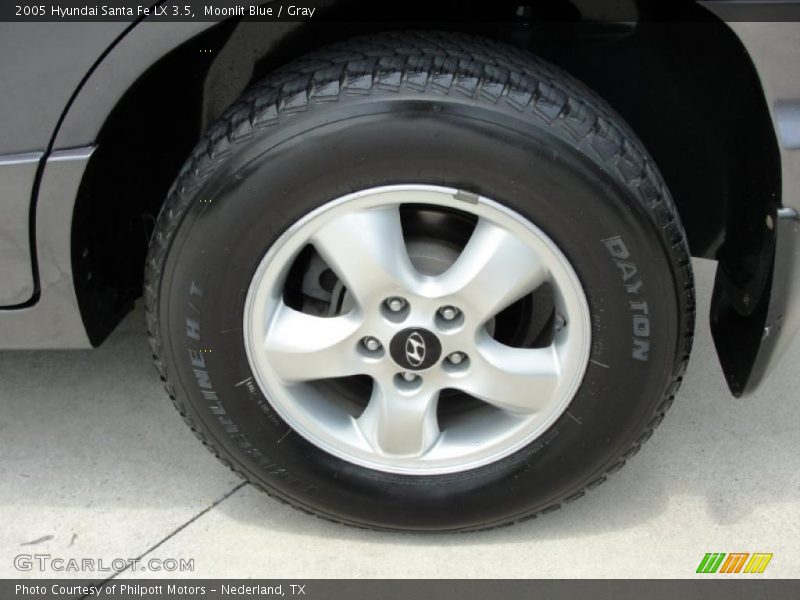 Moonlit Blue / Gray 2005 Hyundai Santa Fe LX 3.5