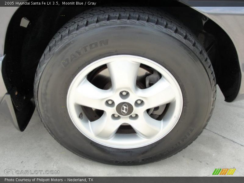 Moonlit Blue / Gray 2005 Hyundai Santa Fe LX 3.5