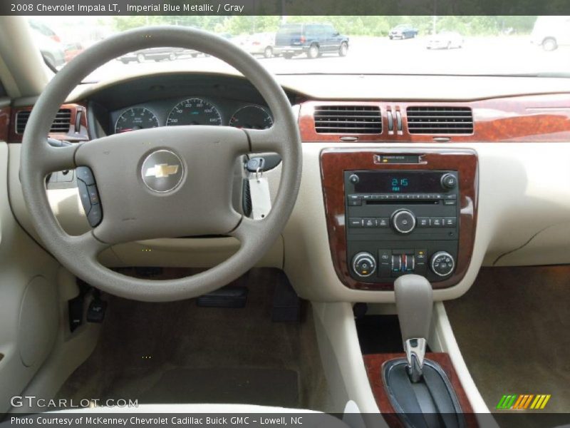 Imperial Blue Metallic / Gray 2008 Chevrolet Impala LT