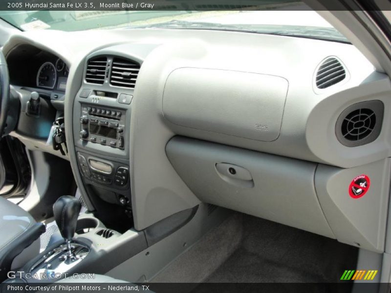 Moonlit Blue / Gray 2005 Hyundai Santa Fe LX 3.5