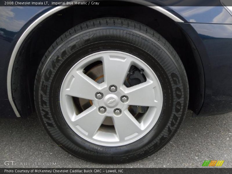 Imperial Blue Metallic / Gray 2008 Chevrolet Impala LT