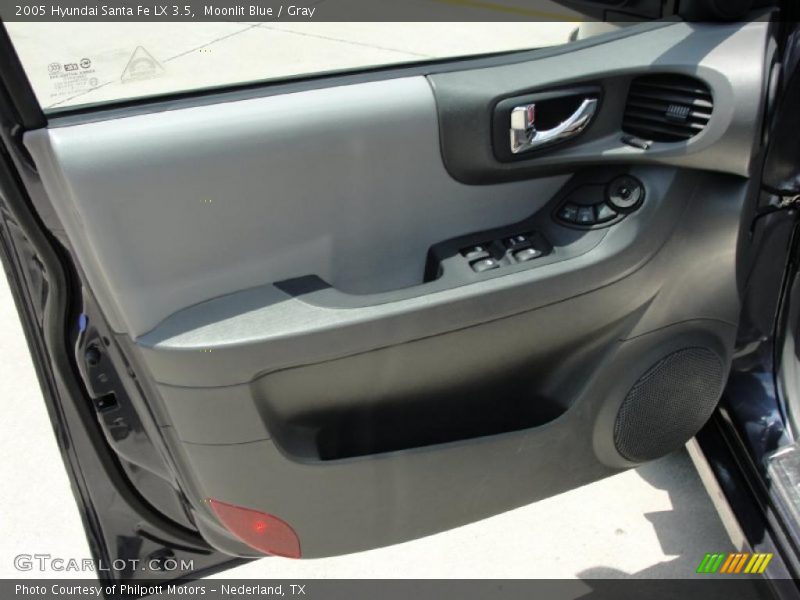 Moonlit Blue / Gray 2005 Hyundai Santa Fe LX 3.5