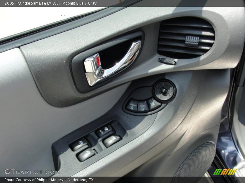 Moonlit Blue / Gray 2005 Hyundai Santa Fe LX 3.5
