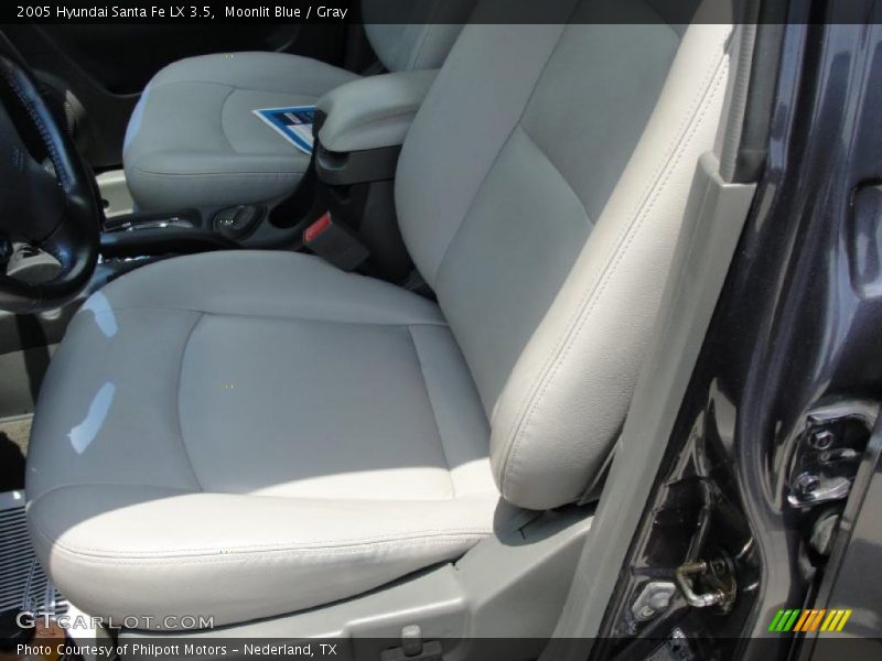 Moonlit Blue / Gray 2005 Hyundai Santa Fe LX 3.5