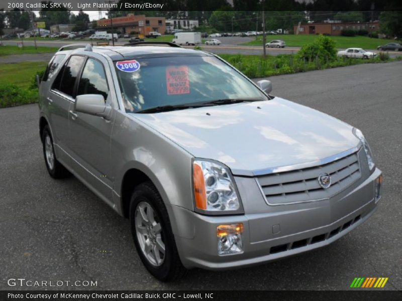 Light Platinum / Ebony/Ebony 2008 Cadillac SRX V6
