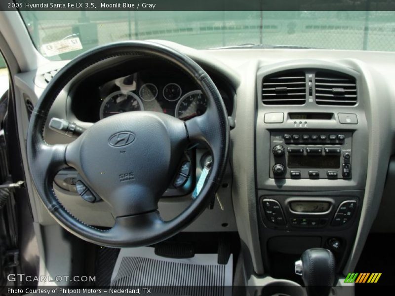 Moonlit Blue / Gray 2005 Hyundai Santa Fe LX 3.5