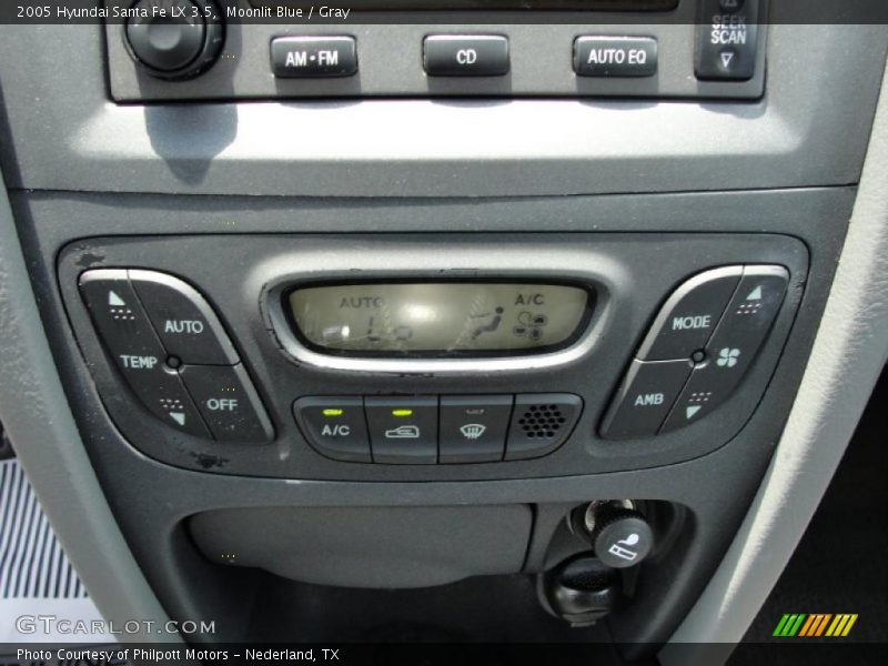 Moonlit Blue / Gray 2005 Hyundai Santa Fe LX 3.5