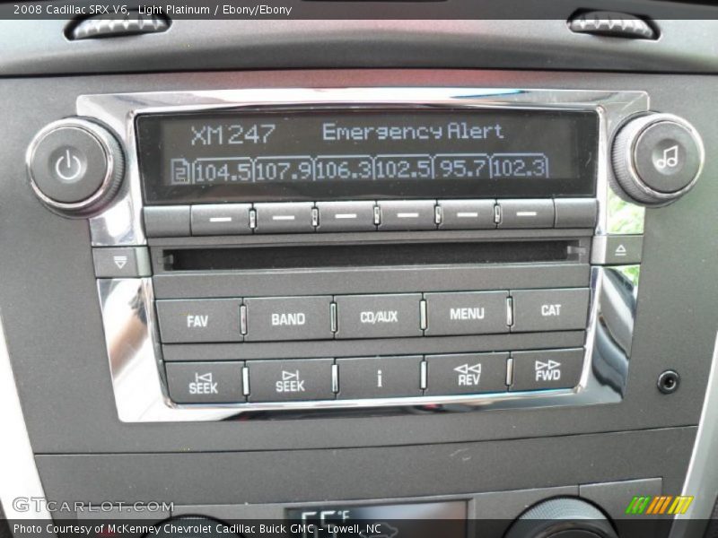 Light Platinum / Ebony/Ebony 2008 Cadillac SRX V6