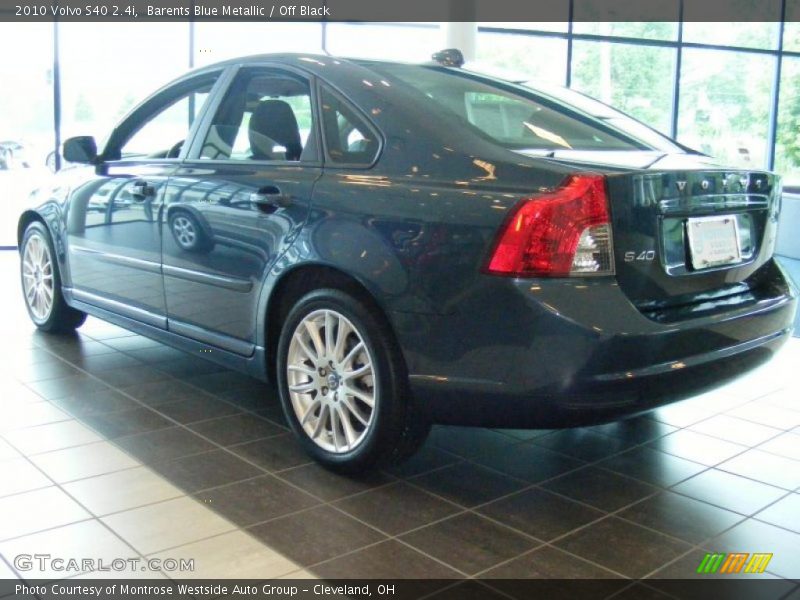 Barents Blue Metallic / Off Black 2010 Volvo S40 2.4i