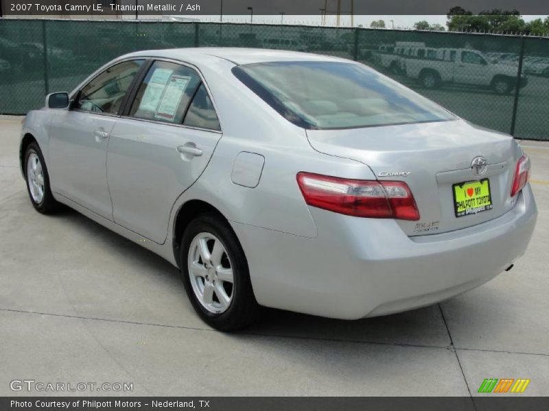 Titanium Metallic / Ash 2007 Toyota Camry LE