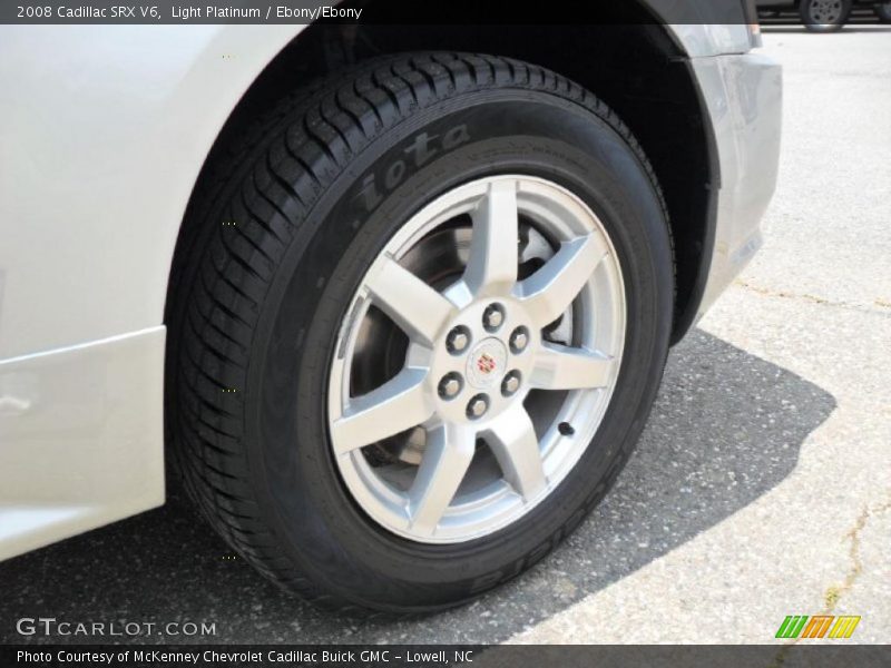 Light Platinum / Ebony/Ebony 2008 Cadillac SRX V6