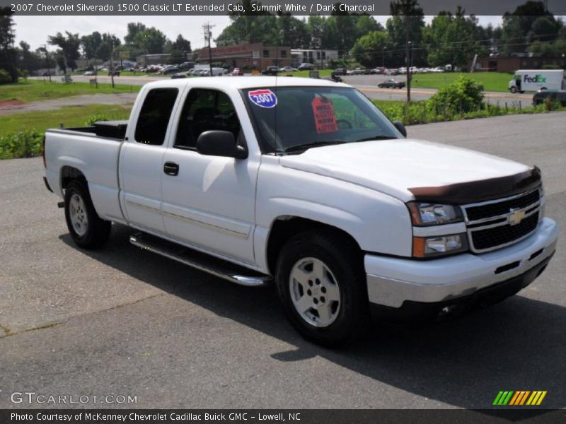Summit White / Dark Charcoal 2007 Chevrolet Silverado 1500 Classic LT Extended Cab