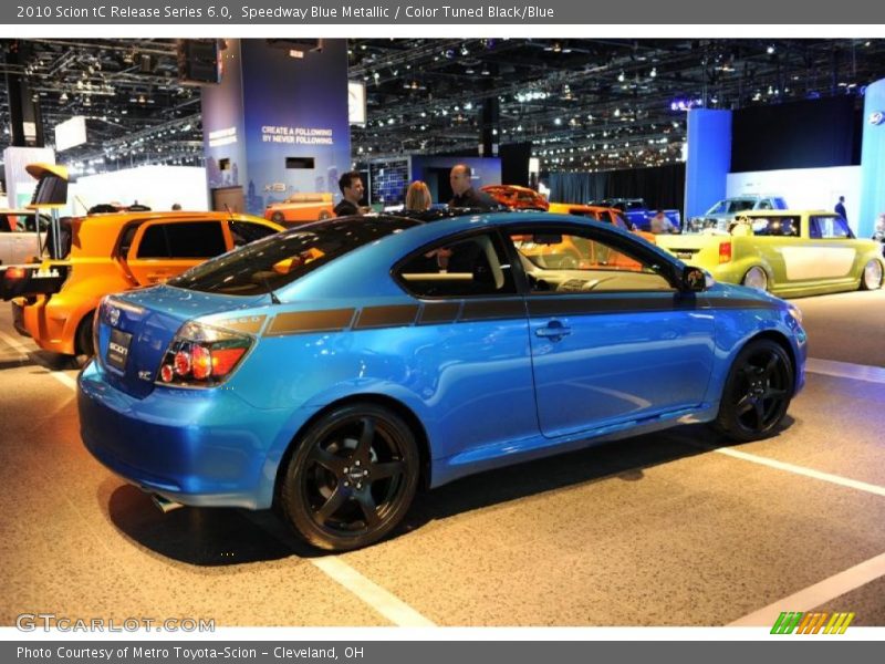Speedway Blue Metallic / Color Tuned Black/Blue 2010 Scion tC Release Series 6.0
