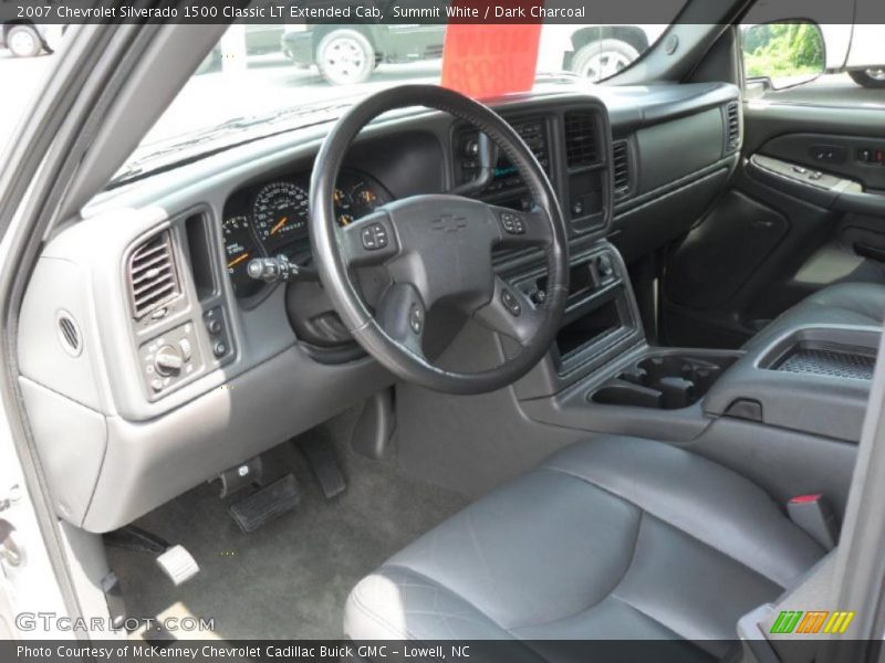 Summit White / Dark Charcoal 2007 Chevrolet Silverado 1500 Classic LT Extended Cab