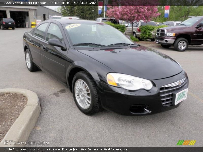 Brilliant Black / Dark Slate Gray 2006 Chrysler Sebring Sedan