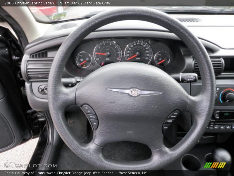 Brilliant Black / Dark Slate Gray 2006 Chrysler Sebring Sedan