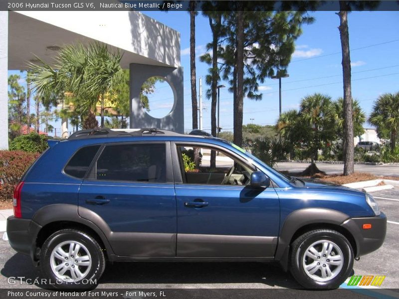 Nautical Blue Metallic / Beige 2006 Hyundai Tucson GLS V6