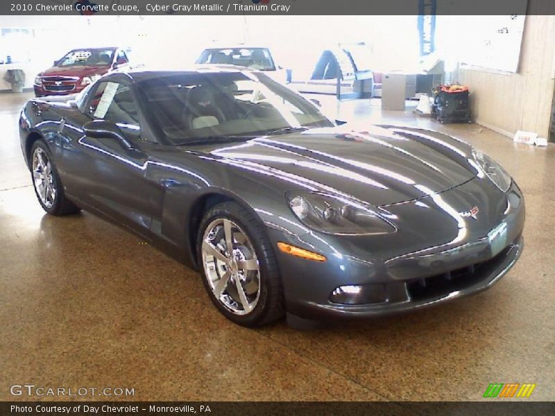 Cyber Gray Metallic / Titanium Gray 2010 Chevrolet Corvette Coupe