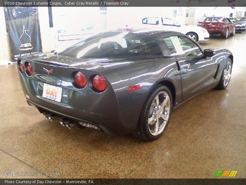 Cyber Gray Metallic / Titanium Gray 2010 Chevrolet Corvette Coupe
