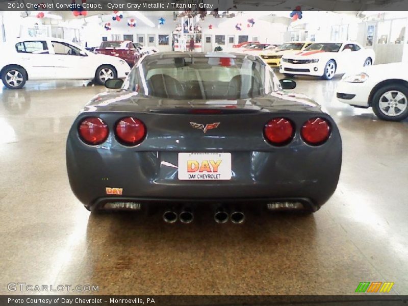 Cyber Gray Metallic / Titanium Gray 2010 Chevrolet Corvette Coupe