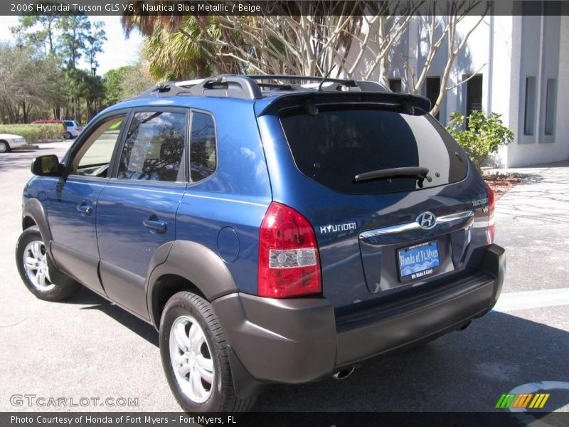 Nautical Blue Metallic / Beige 2006 Hyundai Tucson GLS V6