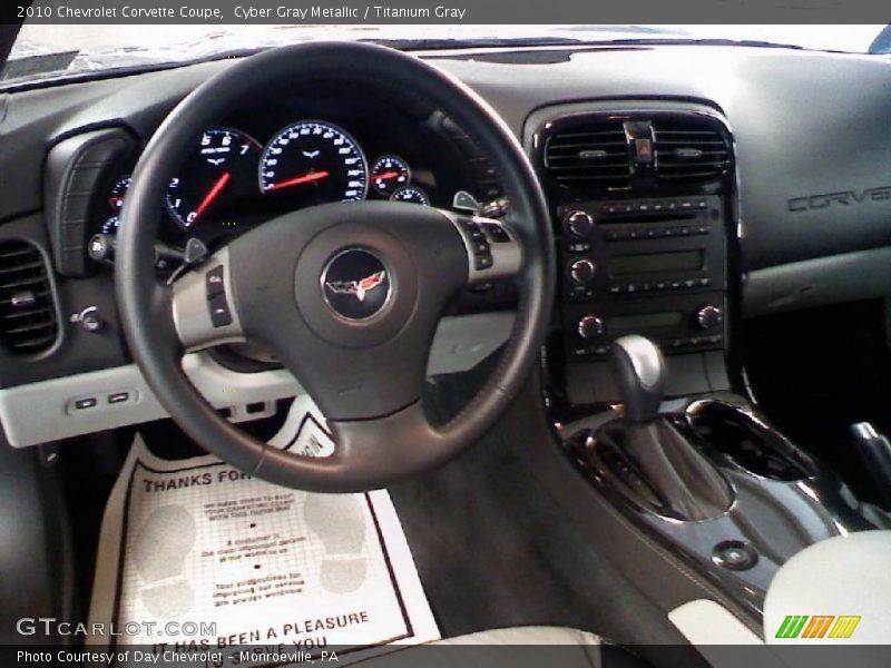 Cyber Gray Metallic / Titanium Gray 2010 Chevrolet Corvette Coupe