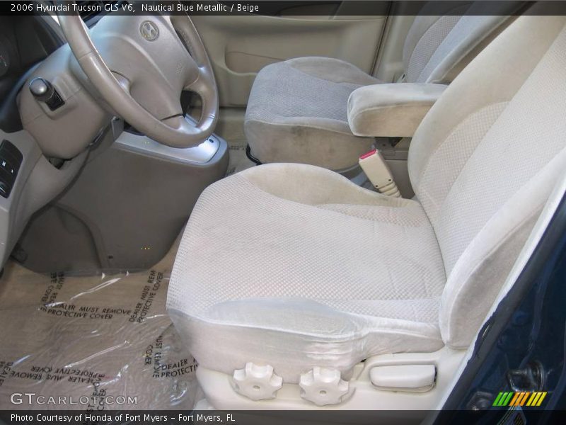 Nautical Blue Metallic / Beige 2006 Hyundai Tucson GLS V6