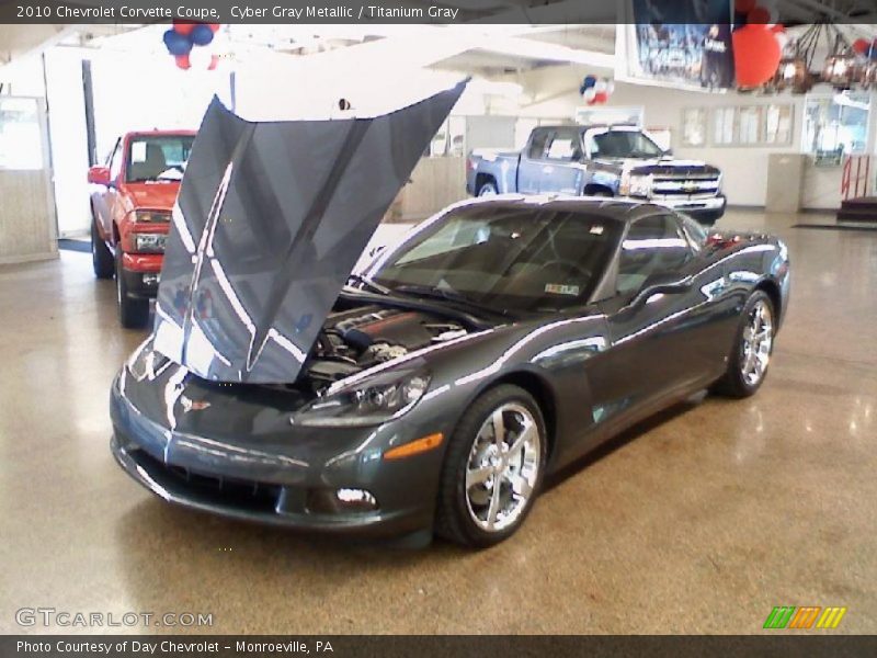 Cyber Gray Metallic / Titanium Gray 2010 Chevrolet Corvette Coupe