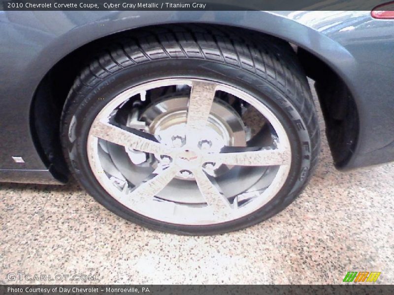 Cyber Gray Metallic / Titanium Gray 2010 Chevrolet Corvette Coupe