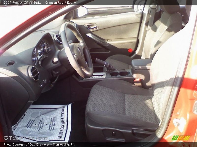 Crimson Red / Ebony 2007 Pontiac G6 V6 Sedan