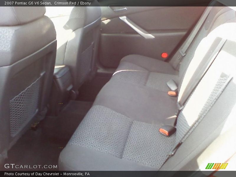 Crimson Red / Ebony 2007 Pontiac G6 V6 Sedan