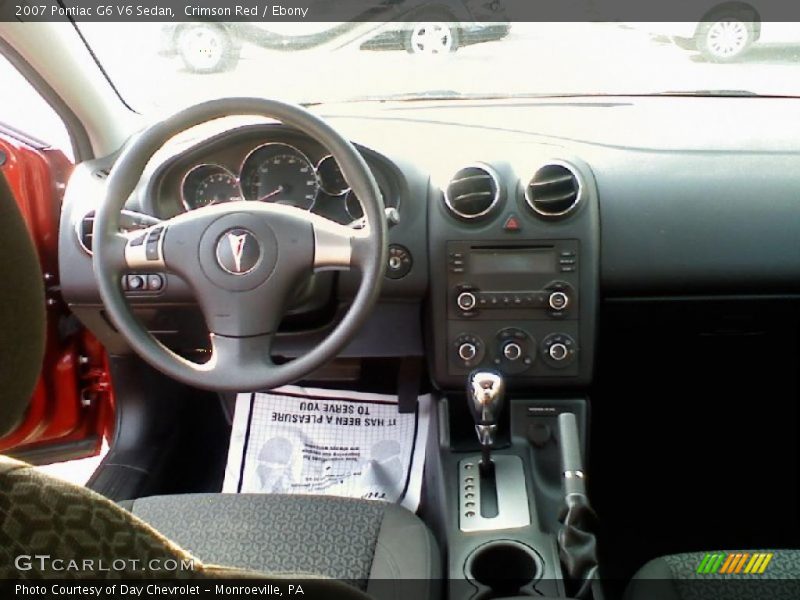 Crimson Red / Ebony 2007 Pontiac G6 V6 Sedan