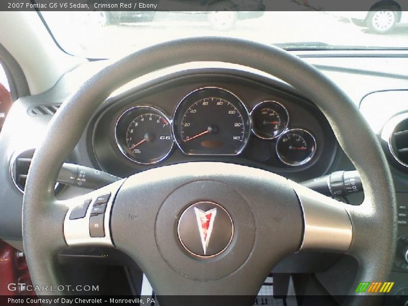 Crimson Red / Ebony 2007 Pontiac G6 V6 Sedan