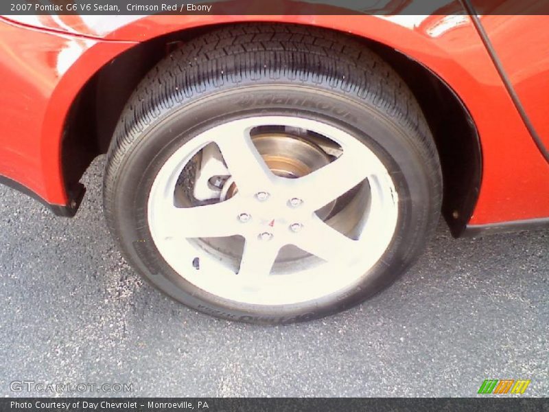 Crimson Red / Ebony 2007 Pontiac G6 V6 Sedan