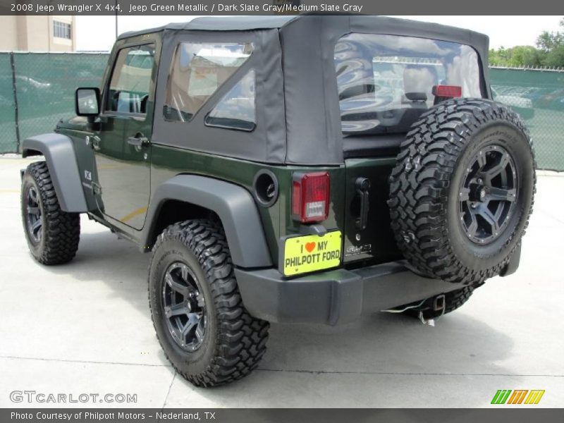 Jeep Green Metallic / Dark Slate Gray/Medium Slate Gray 2008 Jeep Wrangler X 4x4