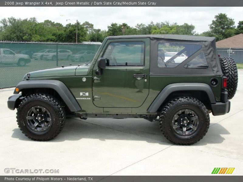 Jeep Green Metallic / Dark Slate Gray/Medium Slate Gray 2008 Jeep Wrangler X 4x4